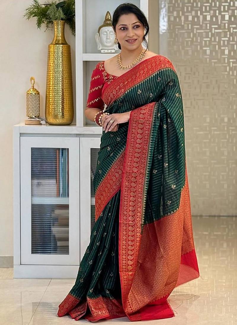 Multicolor art silk blend sarees with blouse