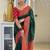 Multicolor art silk blend sarees with blouse