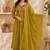 Pure cotton floral print yellow kurta & pant with dupatta set for women