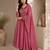 Pure cotton floral print baby pink kurta & pant with dupatta set for women