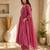 Pure cotton floral print baby pink kurta & pant with dupatta set for women
