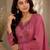 Pure cotton floral print baby pink kurta & pant with dupatta set for women