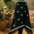 Black cotton floral print kurta & trousers with dupatta set for women