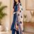 Pure cotton ethnic print blue kurta & pant with dupatta set for women