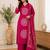 Pure cotton floral print pink kurta & pant with dupatta set for women