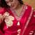 Pink cotton floral print kurta & trousers with dupatta set for women