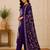 Pure cotton floral print purple kurta & pant with dupatta set for women