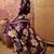 Purple cotton floral print kurta & trousers with dupatta set for women