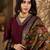 Maroon straight kurta with trousers & dupatta set for women