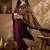 Maroon straight kurta with trousers & dupatta set for women
