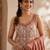 Brown & white pure cotton kurta, pant & dupatta set for women