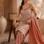 Brown & white pure cotton kurta, pant & dupatta set for women