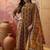 Cotton printed mustard yellow straight kurta & pant with dupatta set for women