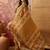 Cotton printed mustard yellow straight kurta & pant with dupatta set for women
