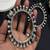 Oxidized Silver Plated Brass Bangle | Tribal Statement Bracelet | Screw Hinge Kada 