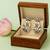 Silver plated white stone kundan earrings