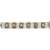 Dual tone white stone kundan bracelet