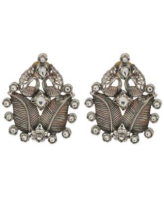 Silver plated stud earrings 1