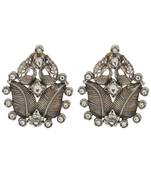 Silver plated stud earrings
