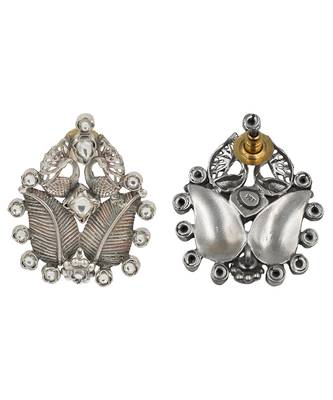 Silver plated stud earrings 3