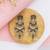 Silver plated multicolor beaded dangler earrings