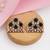 Silver plated pink stone stud earrings