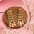 Gold plated long dangler earrings