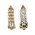 Gold plated long dangler earrings