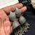 Statement Oxidized Silver Jhumka Earrings, Long Tassel Dangle Jhumki