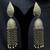 Statement Oxidized Silver Jhumka Earrings, Long Tassel Dangle Jhumki