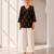 Philauri women's black printed short kurti with embroidery