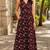Philauri women’s maroon floral printed dress