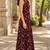 Philauri women’s maroon floral printed dress