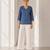 Philauri women's blue printed short kurti