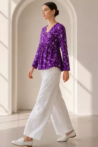 Philauri women’s purple floral printed top