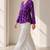 Philauri women’s purple floral printed top