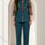 Philauri women teal blue printed co-ord set
