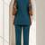 Philauri women teal blue printed co-ord set