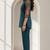 Philauri women teal blue printed co-ord set