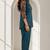 Philauri women teal blue printed co-ord set
