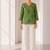 Philauri women's green short kurti
