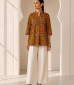 Philauri women's mustard short kurti