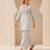 Philauri women light blue embroiderd co-ord set