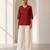 Philauri women's rust red short kurti