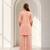 Philauri women pink embroiderd co-ord set
