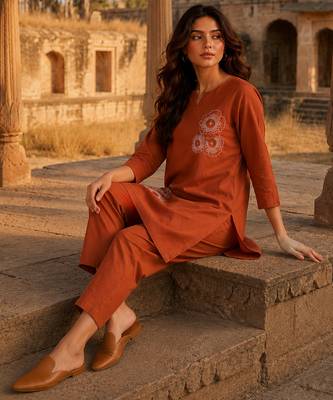 Philauri women thread work co-ord set 1