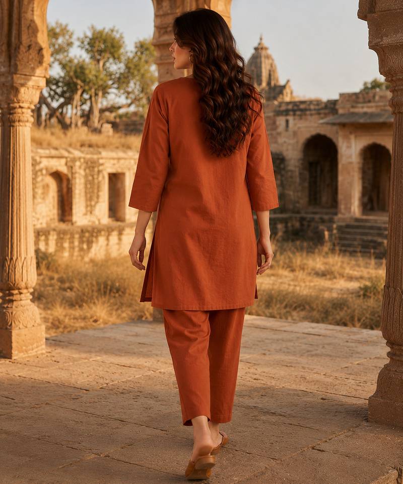 Philauri women thread work co-ord set