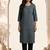 Philauri women blue printed straight kurta