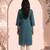 Philauri women teal blue printed straight kurta