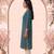 Philauri women teal blue printed straight kurta